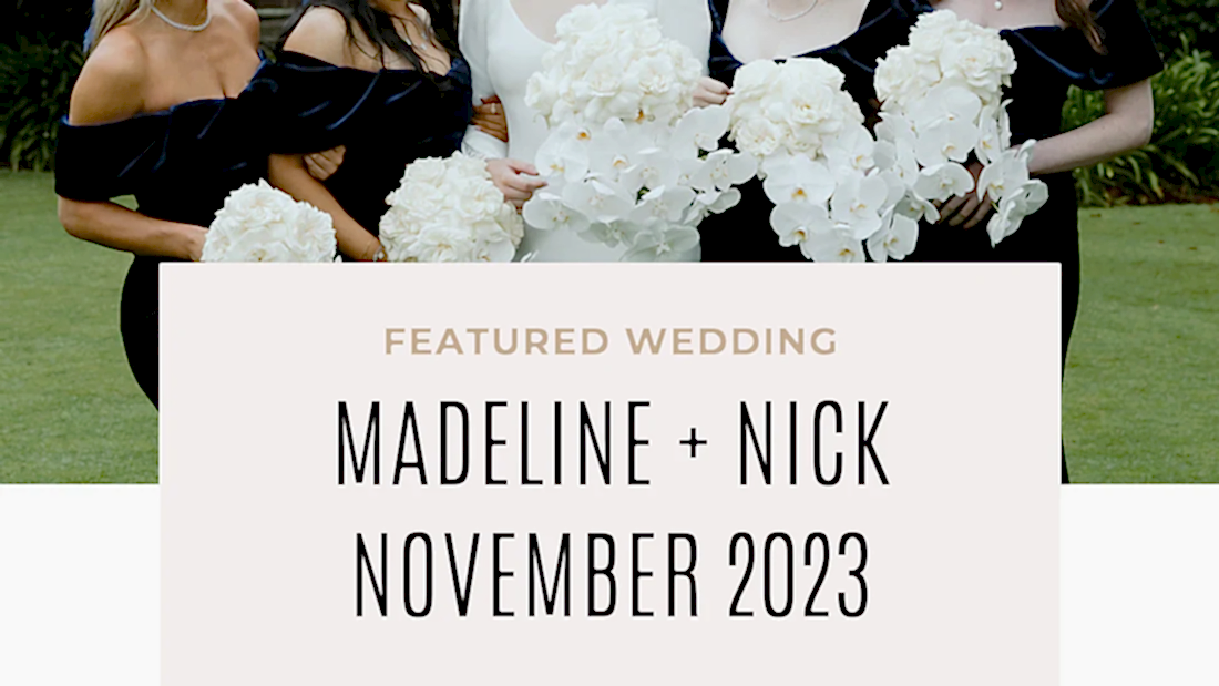 A Classic White Wedding: Madeline and Nick's Unforgettable Day