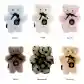 Discover the Flatout Bears Baby Toy collection from Flowers on Norton St, featuring six plush teddy bears in colors like blue, milk, pink, latte, leopard, and honey. Each bear has a black ribbon and tag on its chest and is made from luxurious Australian sheepskin for ultimate softness.
