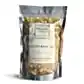 A sealed pouch of Byron Bath Organics Luxury Bath Teas from FlowersonNortonSt, labeled "Jasmine Bliss," delivers a soothing Bath Tea Soak experience. The transparent packaging uncovers a blend of dried flowers and herbs enhanced with essential oils. The text reads "Relax, Renew, Revitalise," alongside a website link at the bottom.