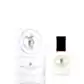 A compact 10ml bottle of The Perfume Oil Roll-On with a black cap stands beside its sleek cylindrical white packaging. The label and packaging feature the "Flowers on Norton St" logo in an elegant, minimalistic design, ideal for those who appreciate exquisite fragrances.