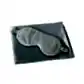 The Satin Sleep Set by Flowers on Norton St features a light blue silk sleep mask that complements a matching satin pillowcase, ideal for preventing wrinkles.