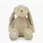 The Lily & George Bunny by Flowers on Norton St is a plush stuffed bunny featuring soft, snuggly beige fur in an upright position. Its long ears and feet are adorned with exquisite floral detailing. With a round body and a friendly, stitched facial expression, it invites endless cuddles.